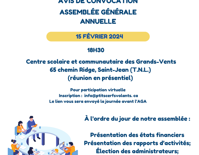 Invitation à l'Assemblée Générale Annuelle - 15 février 2024